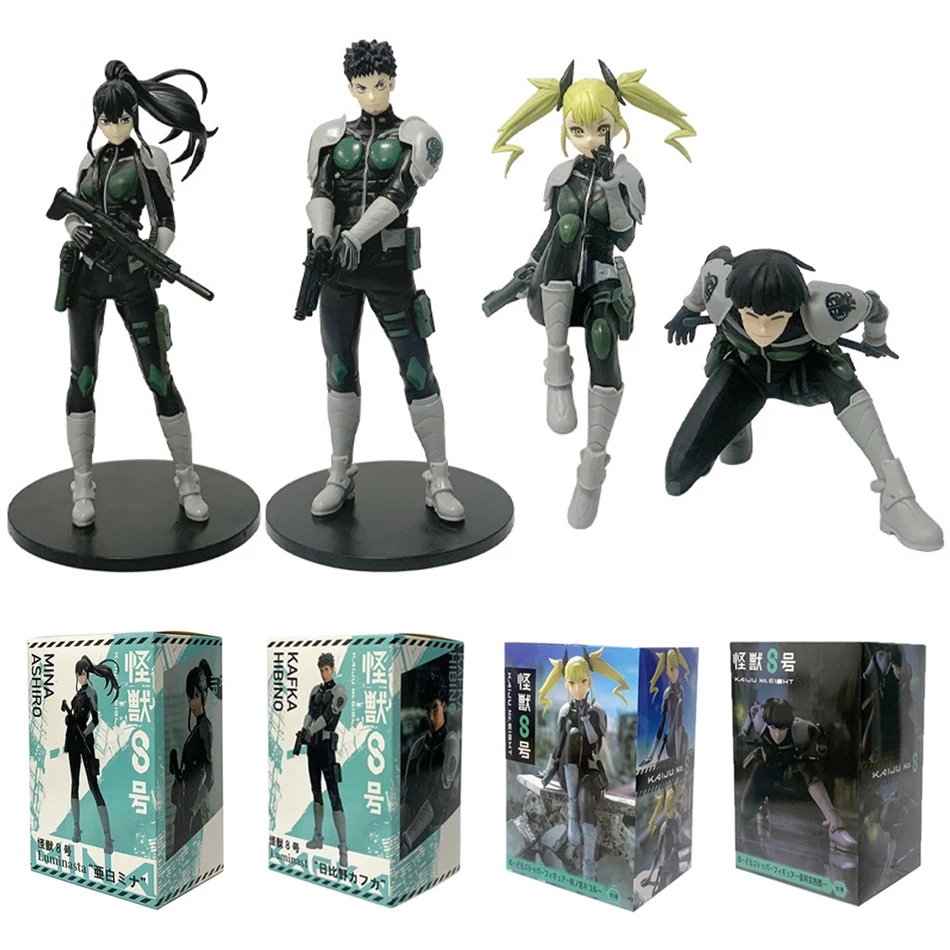 أنيمي الوحش رقم. 8 شخصيات هيبينو كافو ياباي مينا شيكوميا كيكورو كوباياشي تمثال بولي كلوريد الفينيل نموذج زخرفة الديكور #1