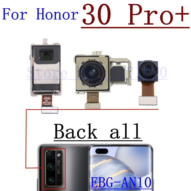 Original Rear Main Camera Flex Cable For Huawei Honor 30 Pro+Plus Back Wide Ultrawide Front Camera Phone Module Flex Cabe Parts