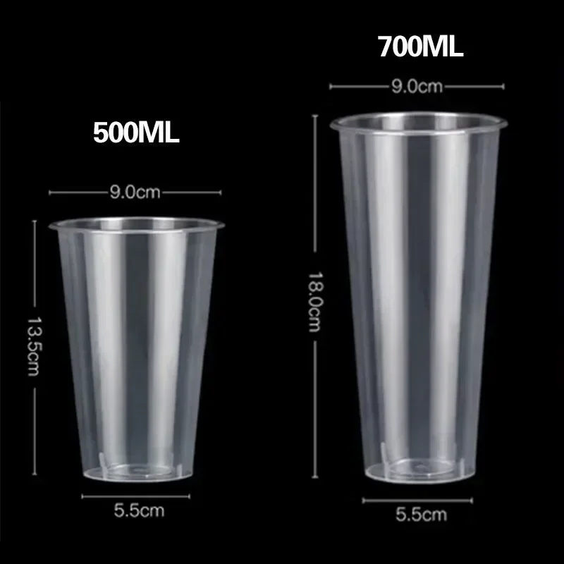 50piece Thick Handheld Hotpot Cups Disposable Cola Beverage Cup Holder Bowl Cold Drink Milk Tea Injection Molded Snack Cups
