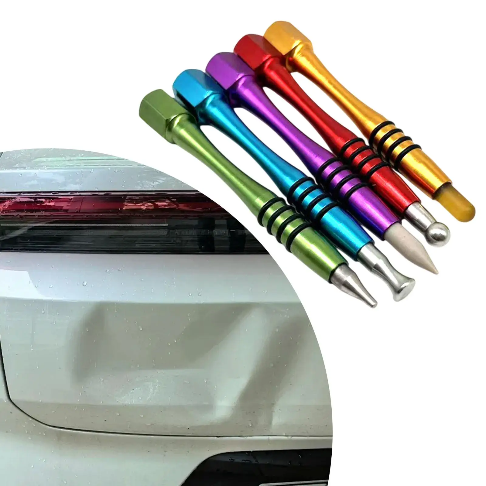Stylo à tarauder pour voiture, outil professionnel de débosselage de grêle, 5 pièces