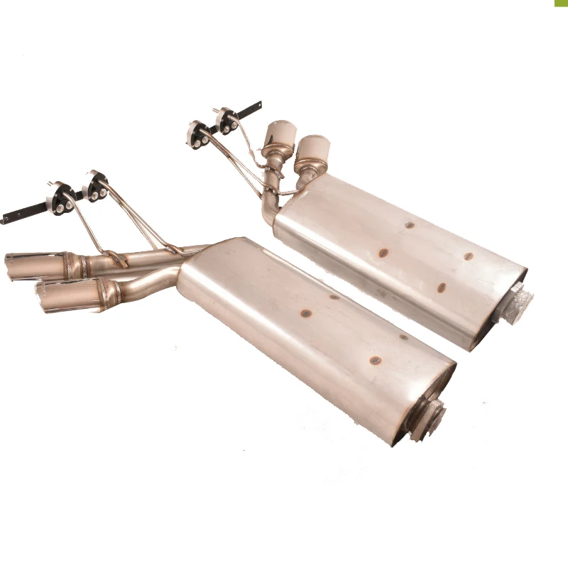 

STLFStainless Steel Car Full Exhaust for G Class W463 Upgrade to G63 Style Exhaust G550 G500 G63 4 Tips Muffler Pipes