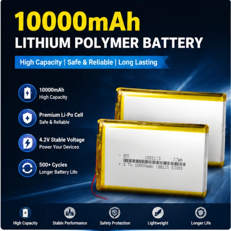 9065113 10000mAh Mobile Power Polymer Lithium Battery  Power Bank  Lithium Battery  High-capacity Energy Storage Battery