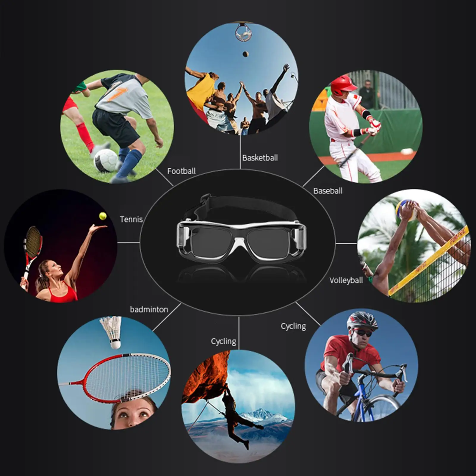Gafas deportivas de baloncesto, gafas de seguridad, gafas para fútbol, Hockey, mujeres y hombres
