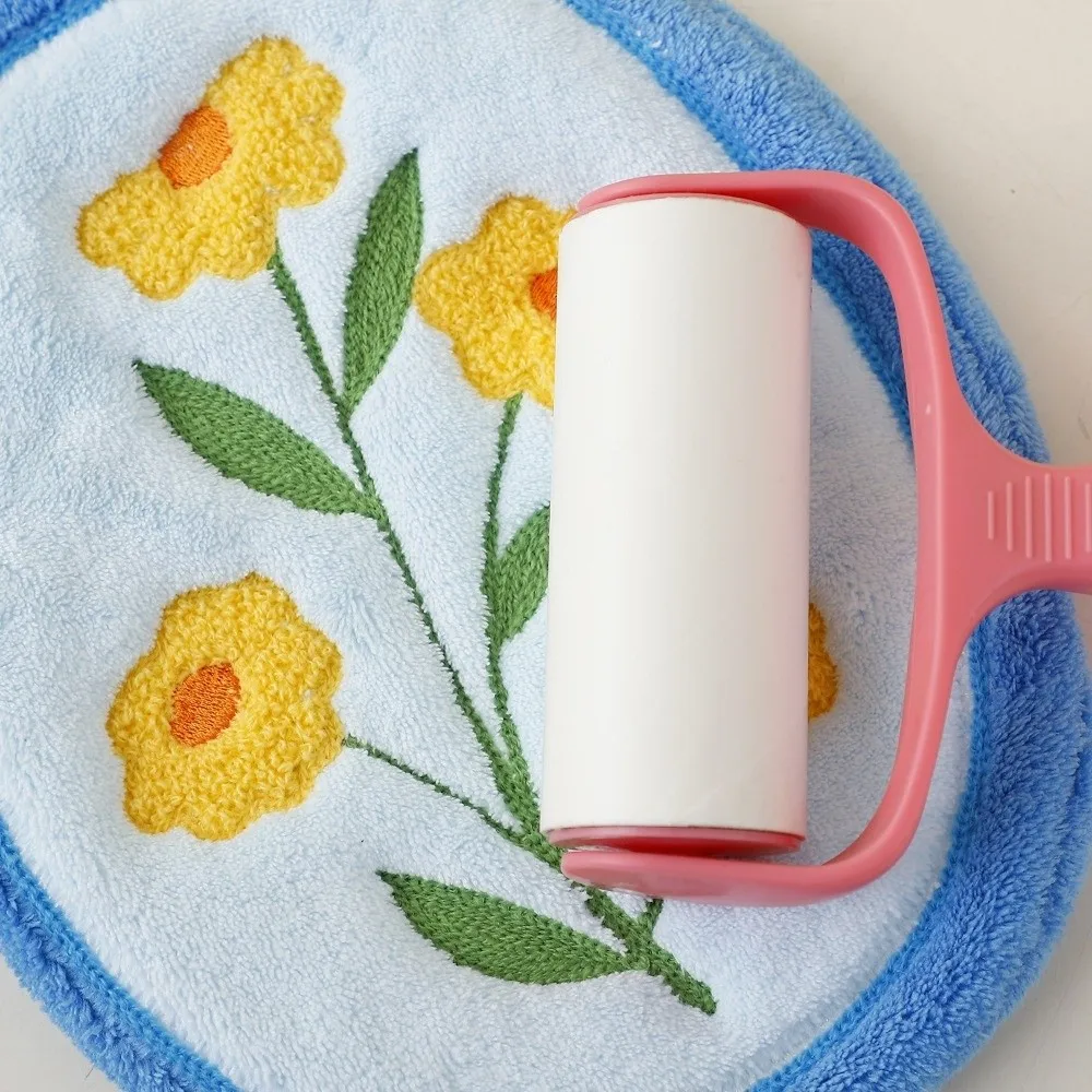Elegant Tulip Hand Towel Flower Coral Velvet Absorbent Dishcloth Cartoon Soft Cleaning Cloth Bathroom