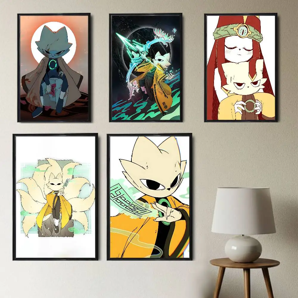 

game FOX Yi Nine Sols Poster Prints Wall Art Picture Painting Gift Living Room Restaurant Bar Large Dec Sticker