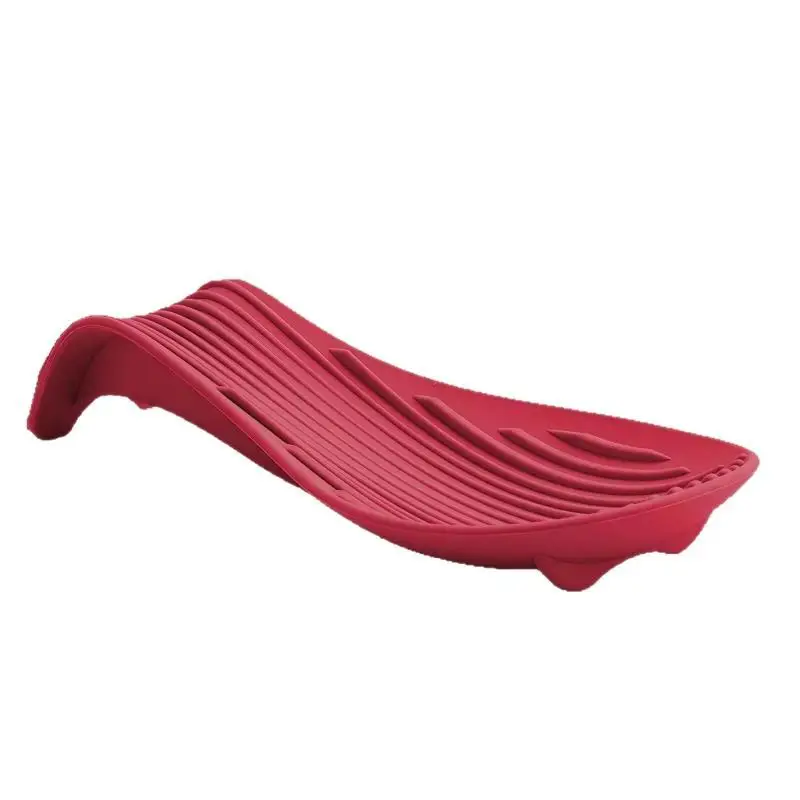 1Pc Non-Stick Silicone Spoon Holder Heat Resistant Utensil Rest Mat for Kitchen Cooking Grilling Countertop Organization
