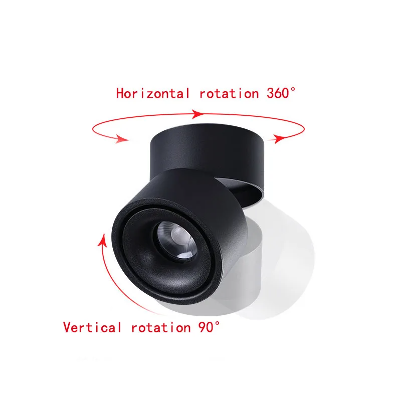 Dimmable Surface Mounted Or Track Rail Ceiling Downlight 9W 12W 15W 85-265V LED Lamp Spot Lights For Indooor Living Room Decor