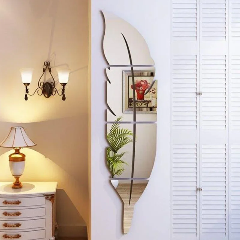 

Irregular Shower Vintage Vanity Makeup Wall Hanging Mirror Bathroom Acrylic Gold Make Up Mirror Espejo Redondo Cute Room Decor