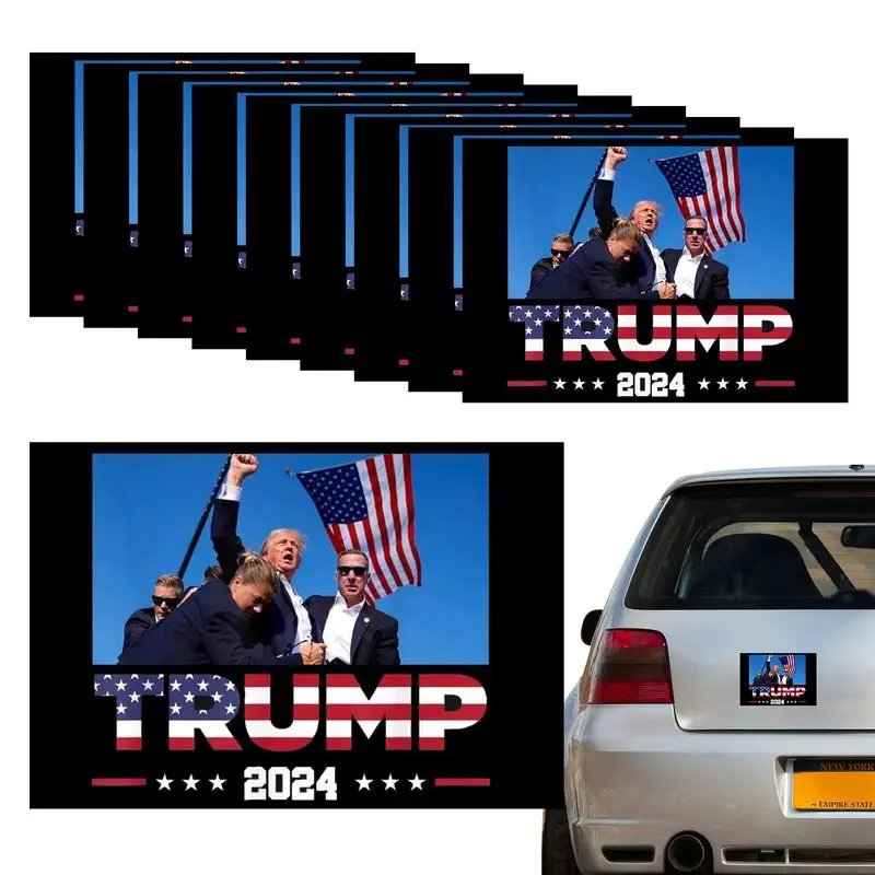 President Assassination Stickers 10Pcs President Decals For Car Waterproof Decal For Truck Laptop Water Bottle Notebook