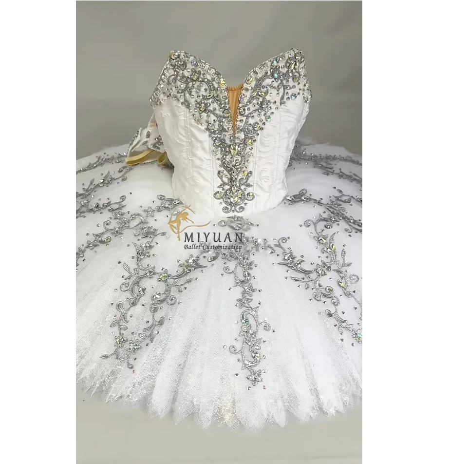 2024 The new Silver Fairy and other variations of the tutu tailored for women\'s children adult performance competition dress