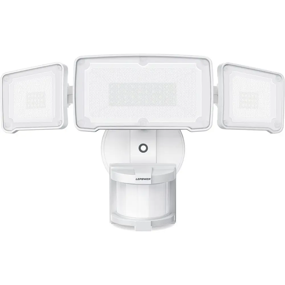 

LED Security Lights Motion Sensor Light Outdoor, 38W 4200LM, 5500K, IP65 Waterproof, 3 Detected Area Light for Garage, Yard, Por