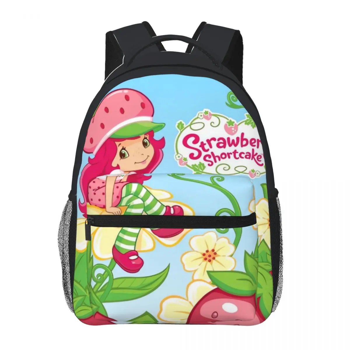 

Pink-Strawberry-Shortcake Fashion Brand Children's Cartoon Schoolbag Boys and Girls Backpack Cute Two-Shoulder Bag Kids 16inch