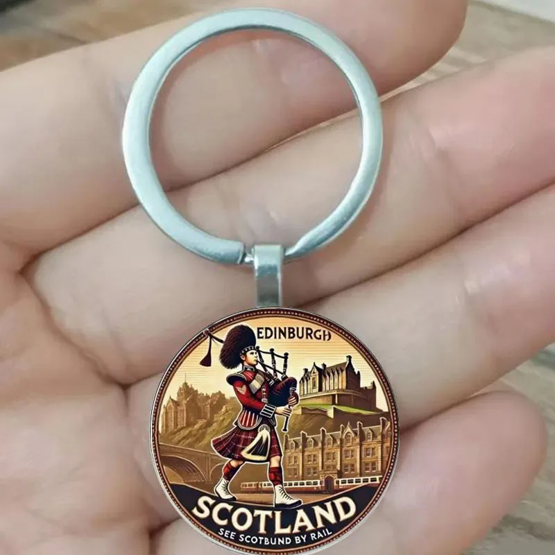 Круглый-шотландский-металлический-круглый-брелок-из-цинкового-сплава-праздничный-подарок-из-Университета-Эдинбурга-Автомобильные-подвески-дни-рождения-christma