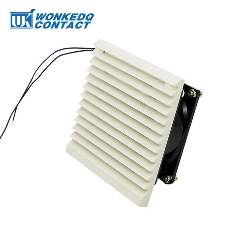 Imagen 1 del producto 3321-230 Filtro de ventilador de gabinete eléctrico industrial Juego de ventilación de 92 mm Cubierta de obturador Radiador de enfriamiento Servicio Sistema de aire 230 V