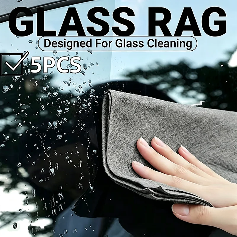 Thicker Magic Cleaning Cloth No Watermark Rag Microfiber Window Glass Wiping Kitchen Towel Wash Reusable Dried Magic Bayeta