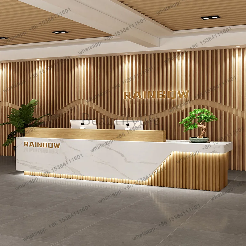 LJY Minimalist Best Reception Desks Executive Company Welcome Display Reception Desks Aesthetic Modern Escritorio Trendy Furnitu