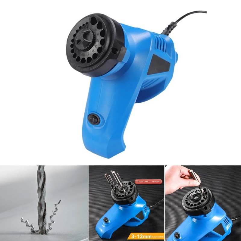 

Drill Bit Sharpener For 3-12mm Twist Drill Bit Sharpener Grinder Portable Home Use Drill Bit Sharpener Machine Standard M4YD