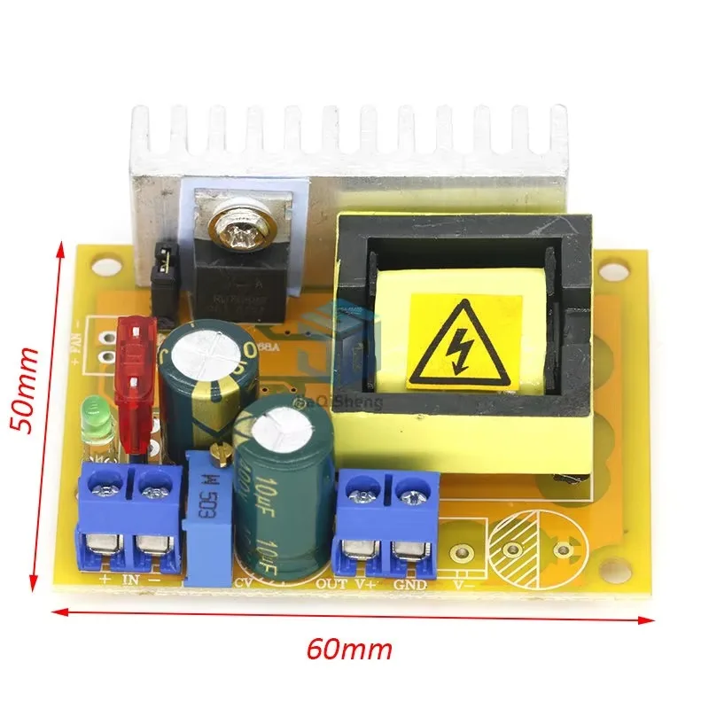 8-32V to 45-390V DC-DC Boost Converter Step Up Power Supply Module High Voltage ZVS Capacitor Charging Board