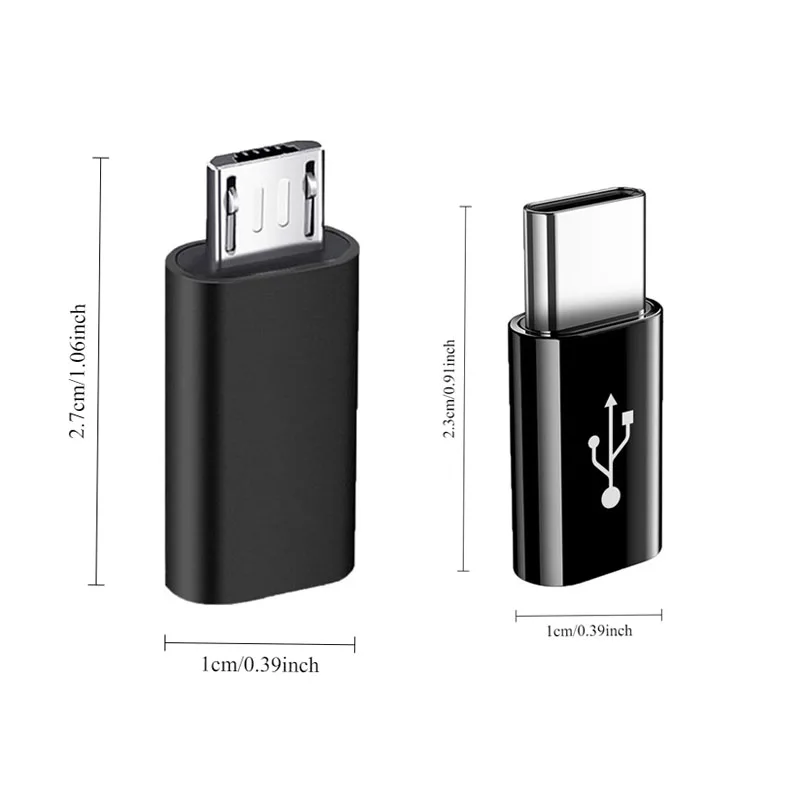 4pcs USB Type C to USB-A Adapter Cable Kit USB C to Micro USB Conversion Set USB A & Type C to Micro/Type C