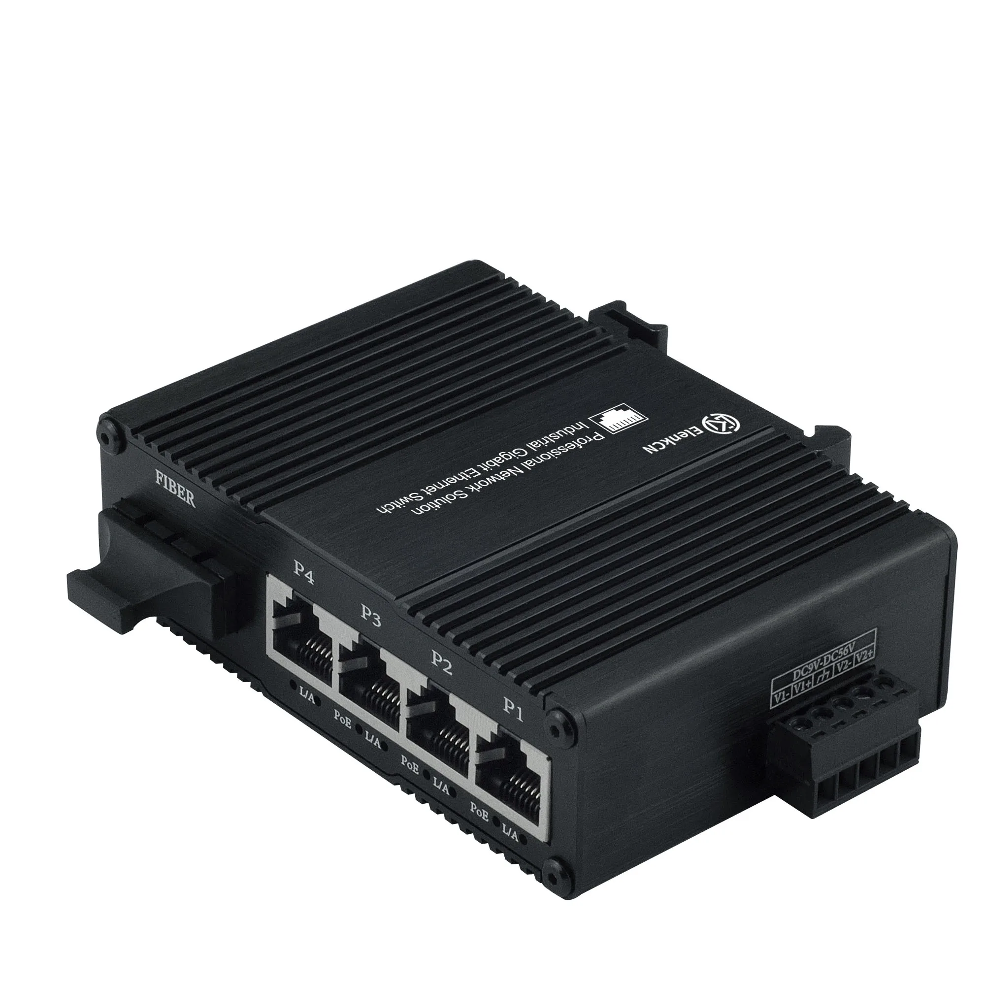 高レートのインジェクタースイッチ,10 mbps,100mbps,rj45,10, 100, 1000,,baset Din,トレイル,壁掛け,産業用スイッチpoe