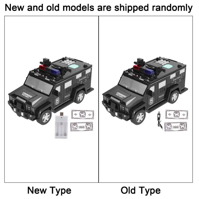 Carro blindado dinheiro cofrinho eletrônico educacional senha automática banco de dinheiro carro de brinquedo para crianças