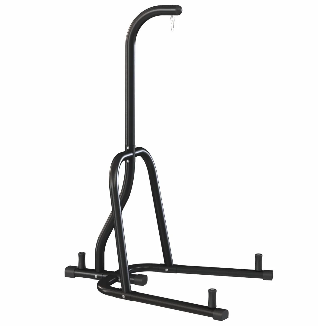 Freestanding Steel Heavy Bag Stand Versatile Rig Rack with Hook for Hanging Boxing Bags