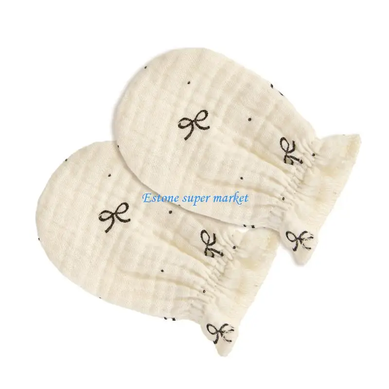 

090B Infant Mittens Protective Designs Breathable Baby Mittens for Little Boy Girls