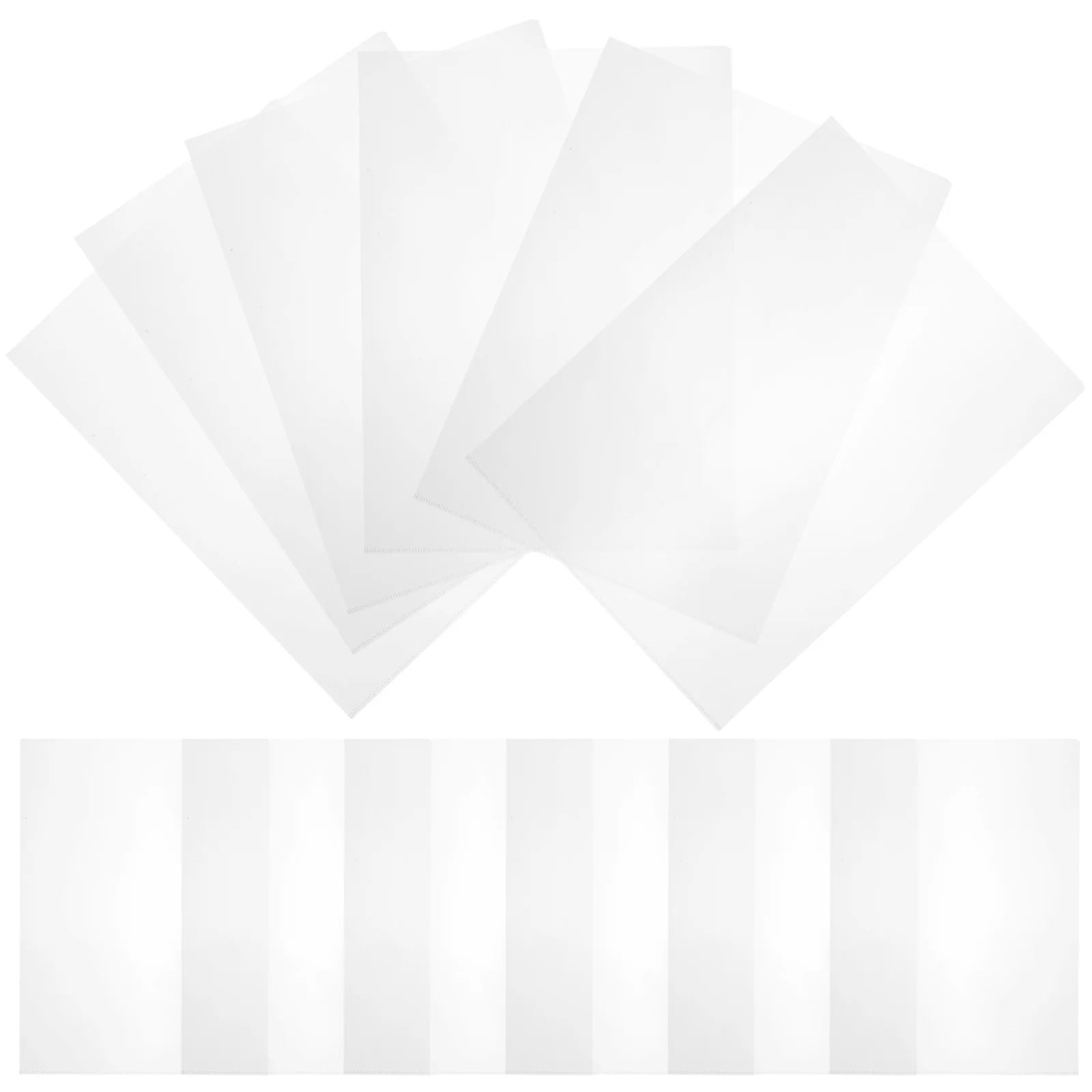 

Document Transparent Folder Paper Organizer Clear Plastic Folders for Documents Pocket File