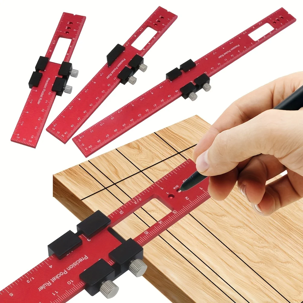 1pc Multi-Functional Ruler - Precise Positioning, Accurate Marking, and Versatile Angle Measurement Tool