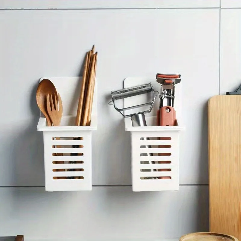 Wall-mounted bathroom toothbrush holder, multi-functional office/cosmetics/tissue storage, back-to-school season, Christmas