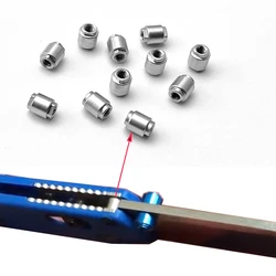5pcs Custom 416 Stainless Steel Folding Knife Blade Stop Pin Part Screw for Benchmade BUGOUT 535 Knives Support Shaft Stop Axis