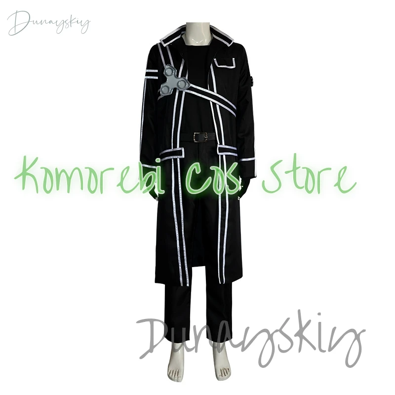 Anime Zwaard Art Online Cosplay Kostuum Pruik Kirito Kazuto Kirigaya Jas Halloween Kostuums Gewaad Pak Pruik Party Uniform Colthing