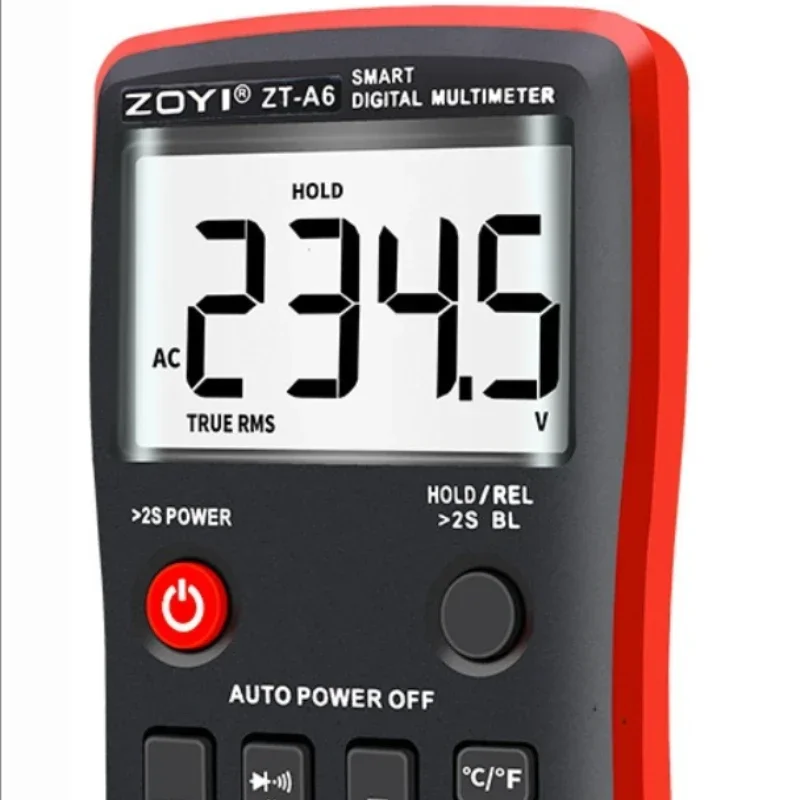 Premium ZOYI ZT-A6 Digital Multimeter Professional Voltmeter AC DC Voltage Current Resistance Tester Multimeter Temperature NCV