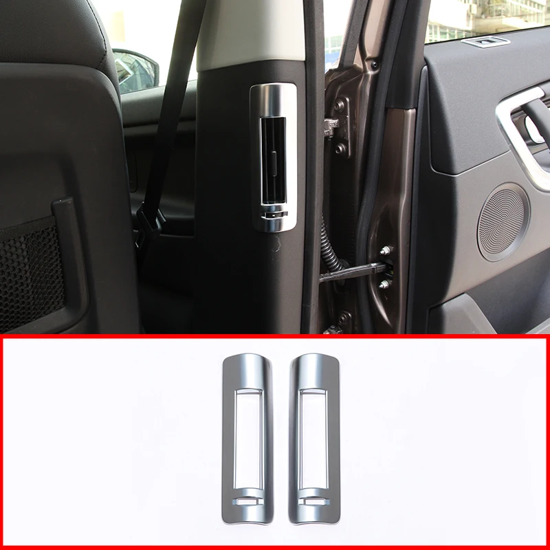 

ABS Matte Chrome B Pillar AC Vent Frame Cover Trim Accessories For Land Rover Discovery 5 LR5 L462 2017-20 Interior Accessories