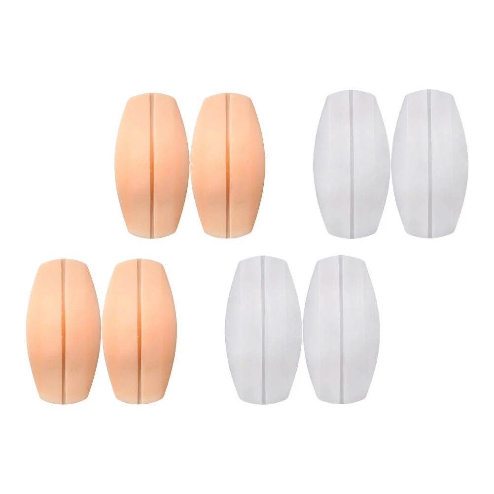 8 Pcs Silicone Shoulder Pads Strap Cushion for Women Dent Invisible The Protector Women's Silica Gel Pain