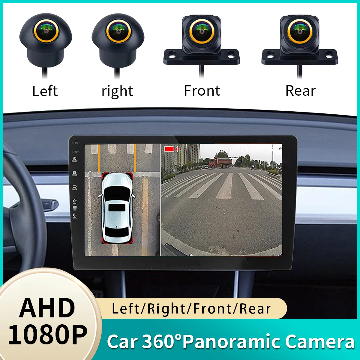 

AHD 1080P 360° Panoramic Camera Rear / Front / Left / Right 3D 360 Bird View Panoramic Accessories For Car Android Radio
