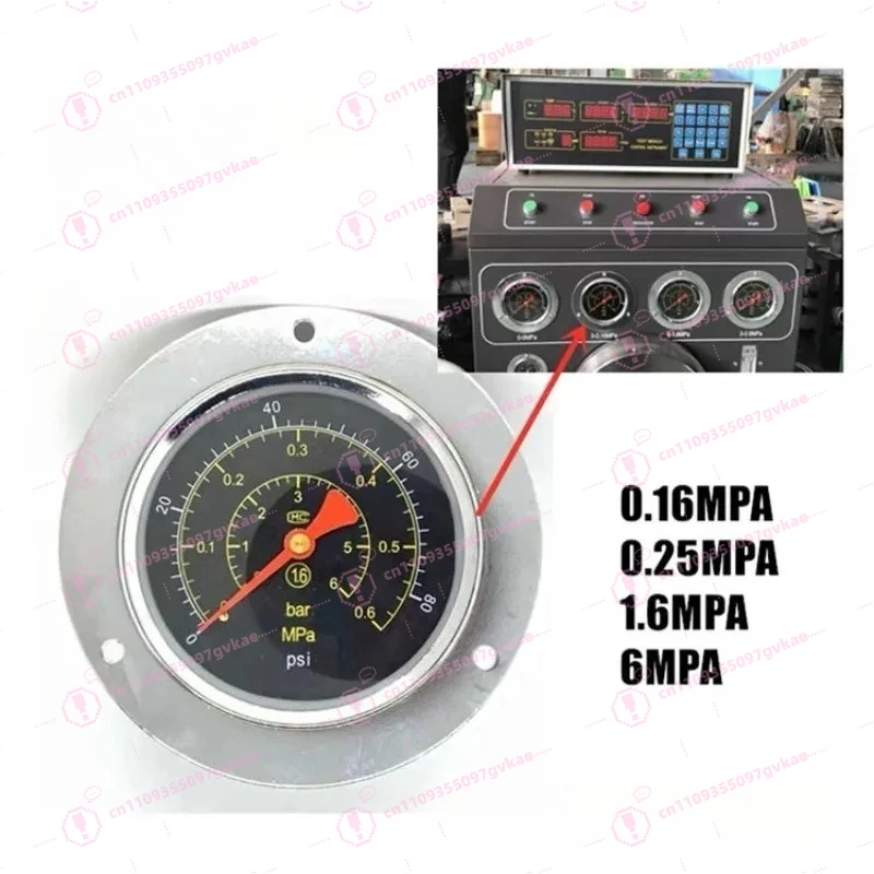 0.16/0. 25/0.6/6MPA Pressure Gauge Diesel Test Bench Component Diameter 133mm