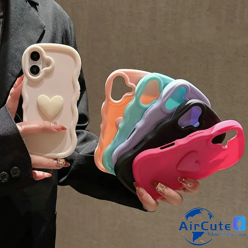 

3D Love Candy Wavy Soft Case For Redmi 15C 14C 13C 12C 10C 9C 9T A5 A3 A2 A1 Note 15 14 13 12 11 10 9 S 8 Pro Plus 4G 5G Cover