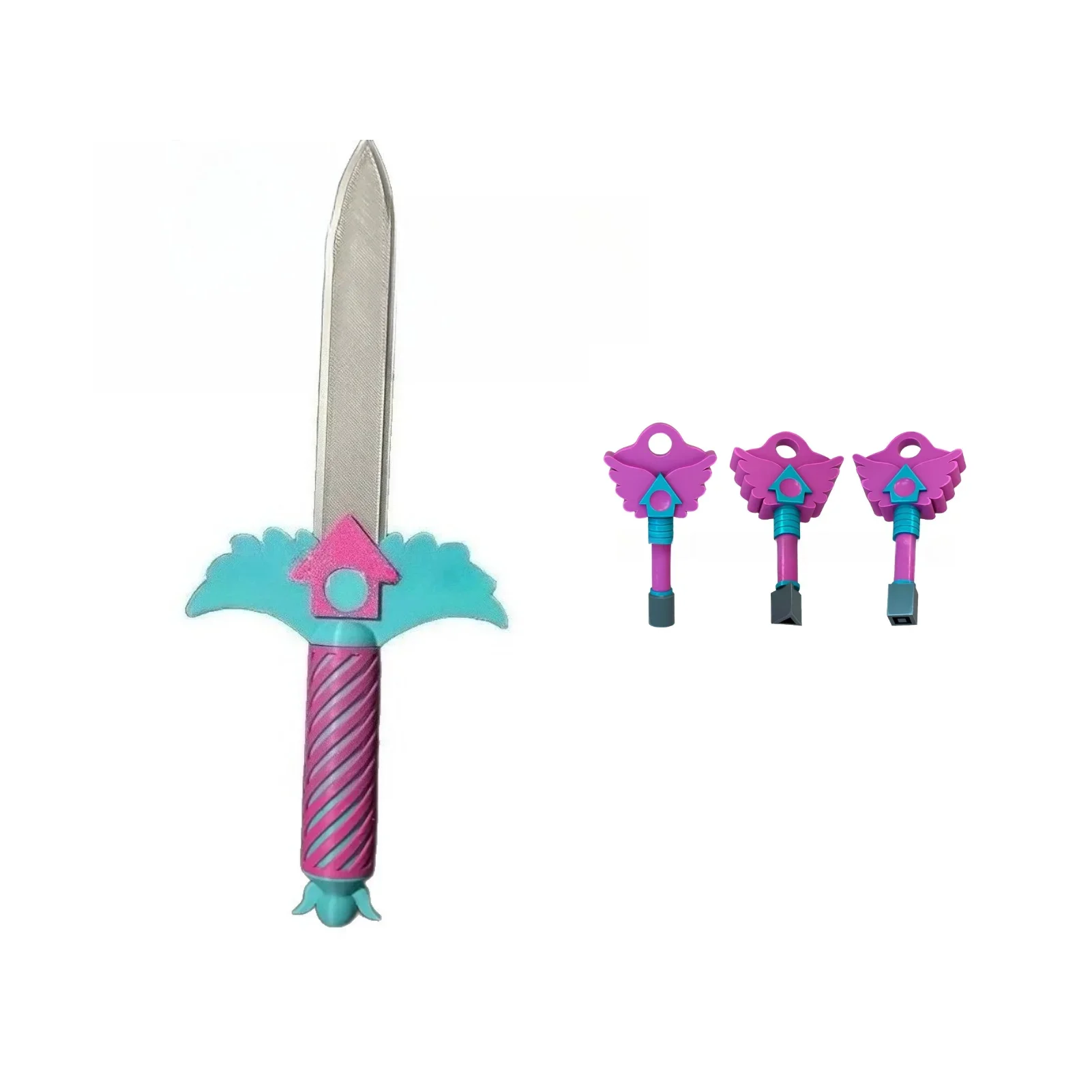 

2025 New Korean Game Cosplay Props Knife Key Necklace Korea TV Season 3 Dangerous Games Hide-and-seek Costume Accessories