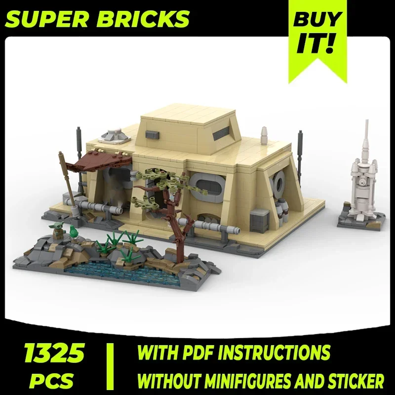 Star Movie Model Moc Building Bricks Cabin Outside Desert City Technology Modular Blocks Gifts Christmas Toys DIY Sets Assembly