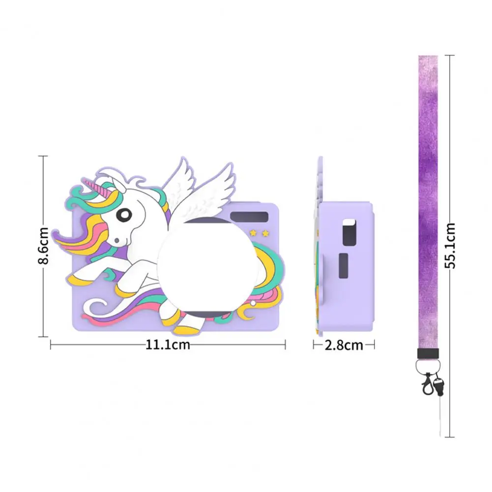 Digital Camera Silicone Case Protective Cover with Lanyard Shockproof Impact Resistant Camera Protector Cover for CAMKORY DC403