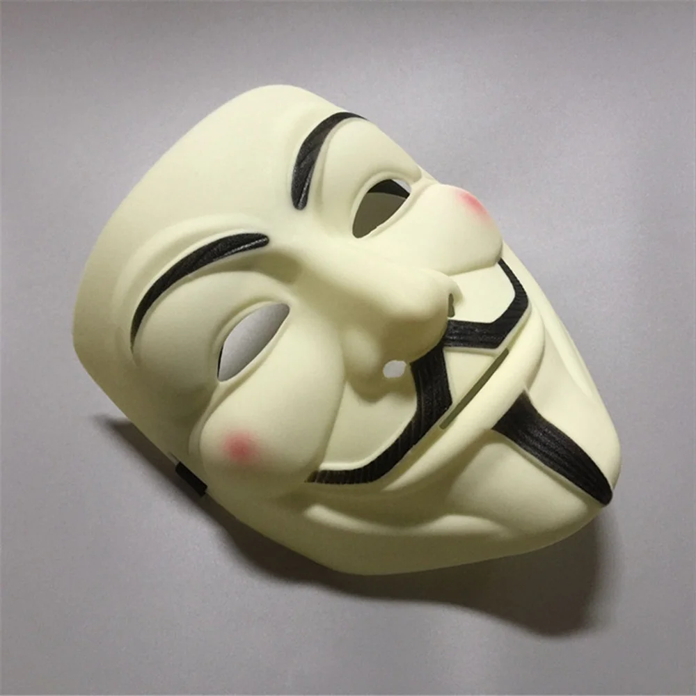 V dla maska Vendetta anonimowy facet Fawkes przebranie akcesoria kostiumowe dla dorosłych Party maski Cosplay