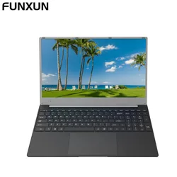 Ordenador portátil de 15,6 pulgadas, pantalla FHD de 1920x1080, 6GB de RAM, 2562GB/512GB, Intel Celeron J4105, teclado de diseño completo con Windows 10