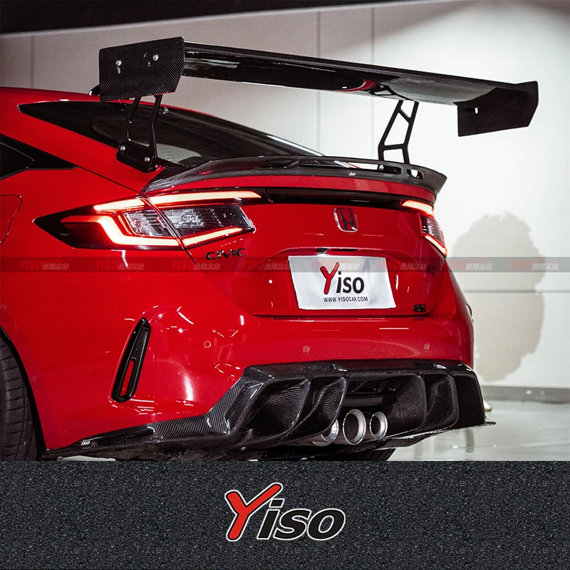 

Подходит для Civic 11 FL5 TYPER Модифицированный хвост из углеродного волокна BIG Wing FL5 FL5 TYPER APR GTC250 с крылом в стиле GT