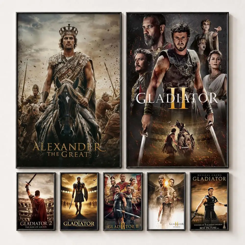 Gladiator II Poster HD Peel and Stick Waterproof Poster for Bedroom Office Dorm Decor
