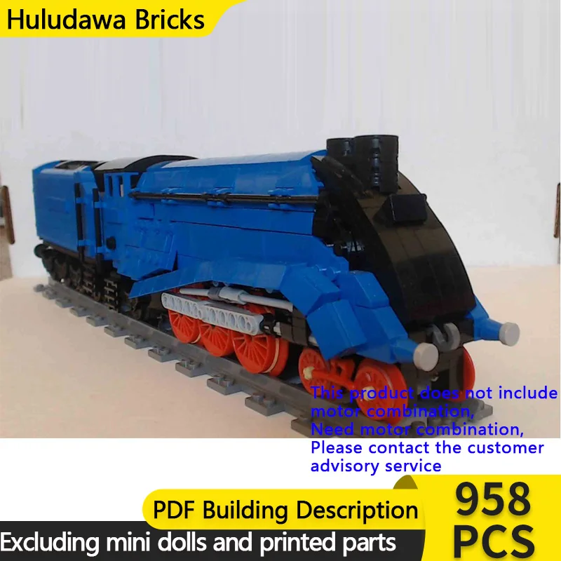 

City Car Model MOC Building Bricks Class A4 Steam Locomotive Modular Technology Gifts Holiday Assemble Children Toys Suit