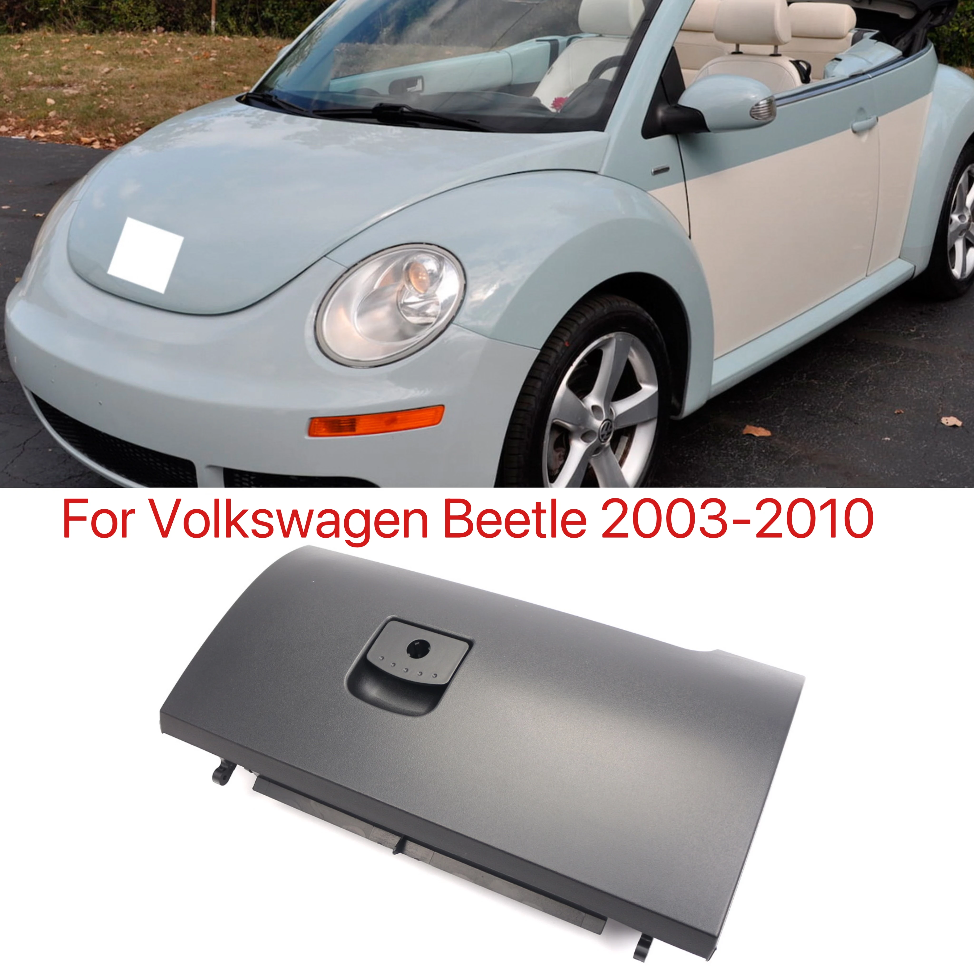 

Front Glove Box Door Lid Replacement for Volkswagen Beetle 2003-2010 1C1880247R 1C1880300G Only for Left-hand Drive