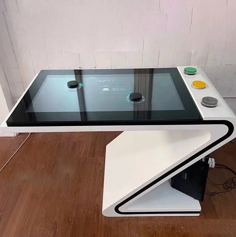 

Coffee Smart Touch Screen Table Coffee Conference Table Interactive Digital Game Table Touchscreen Physical Controls for Games