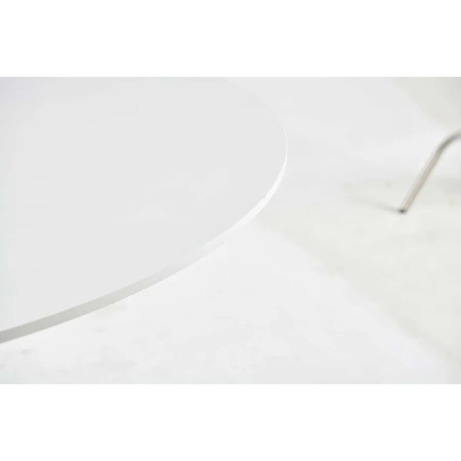 42.1 طاولة طعام بيضاء منتصف القرن لـ 46 شخصًا مع طاولة Mdf مستديرة بقاعدة طاولة طعام طاولة نهاية طاولة قهوة ترفيهية T