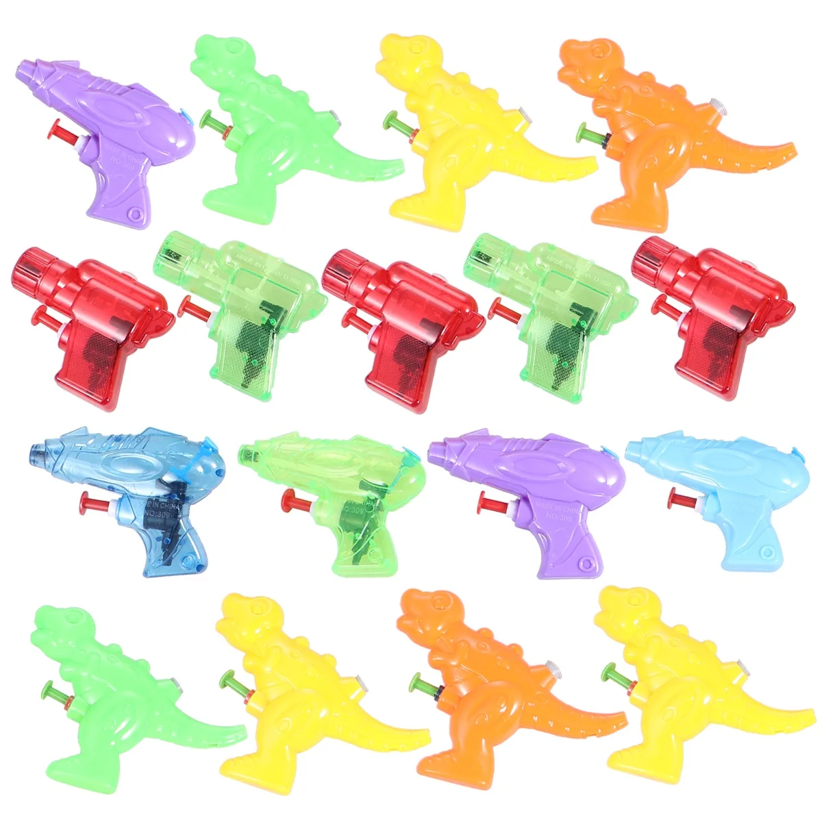 16 pçs brinquedo de água armas reutilizáveis crianças brinquedos de imersão jogar material premium